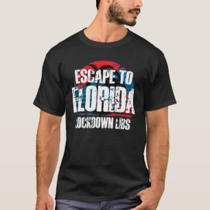 Ron Desantis Escape To Florida Vinatge Funny Quote T-Shirt