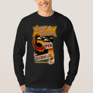 Ron Desantis Escape To Florida Vinatge Funny T-Shirt