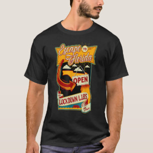 Ron Desantis Escape To Florida Vinatge Funny T-Shirt