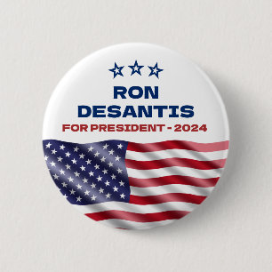 Ron Desantis for President 2024  6 Cm Round Badge