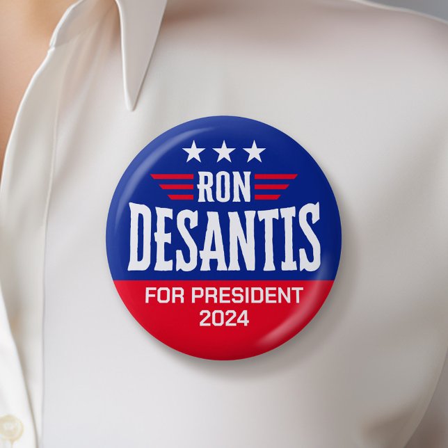 Ron DeSantis for President 2024 - Campaign 6 Cm Round Badge (DeSantis Campaign Button - Great Rally button for the Next Election)