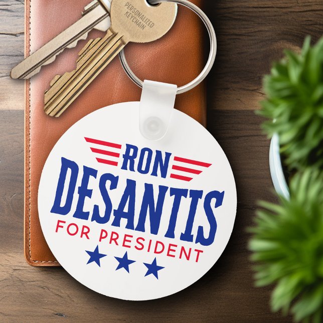Ron DeSantis for President 2024  - Campaign Key Ring (Personalized Keychain - Ron DeSantis)