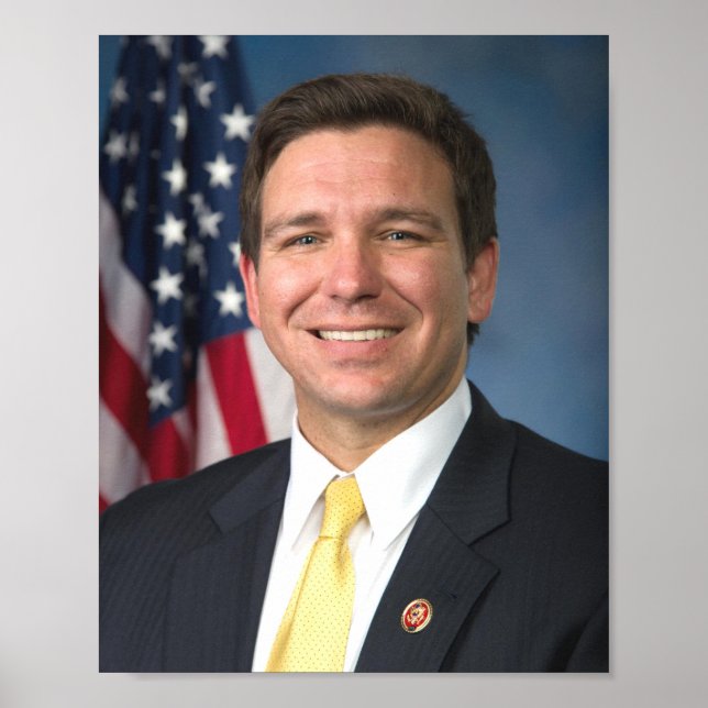 Ron Desantis Official Portrait Poster (Front)
