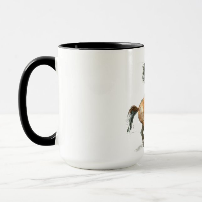 Ron Hevener "Fate of the Stallion" Mug (Left)