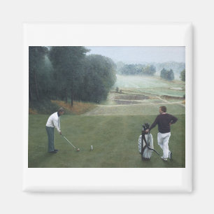 Ron McGill Golfing Oil Painting 1 Magnet