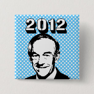 Ron Paul 2012 15 Cm Square Badge