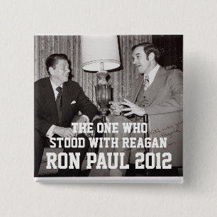 RON PAUL 2012 15 CM SQUARE BADGE