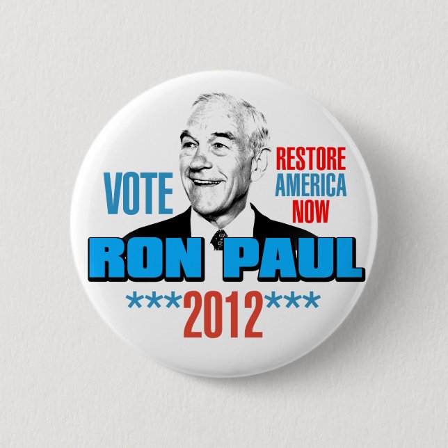 Ron Paul 2012 6 Cm Round Badge (Front)