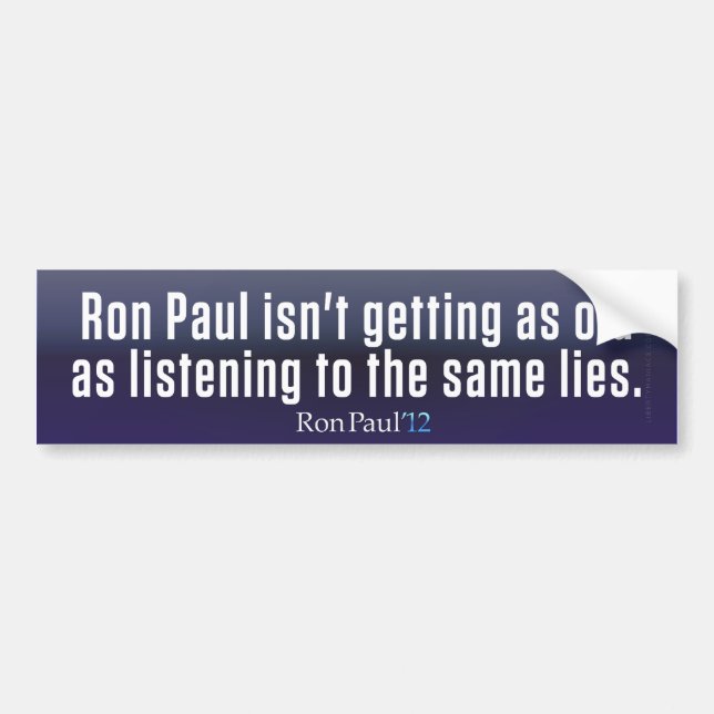 Ron Paul 2012 Bumper Sticker (Front)