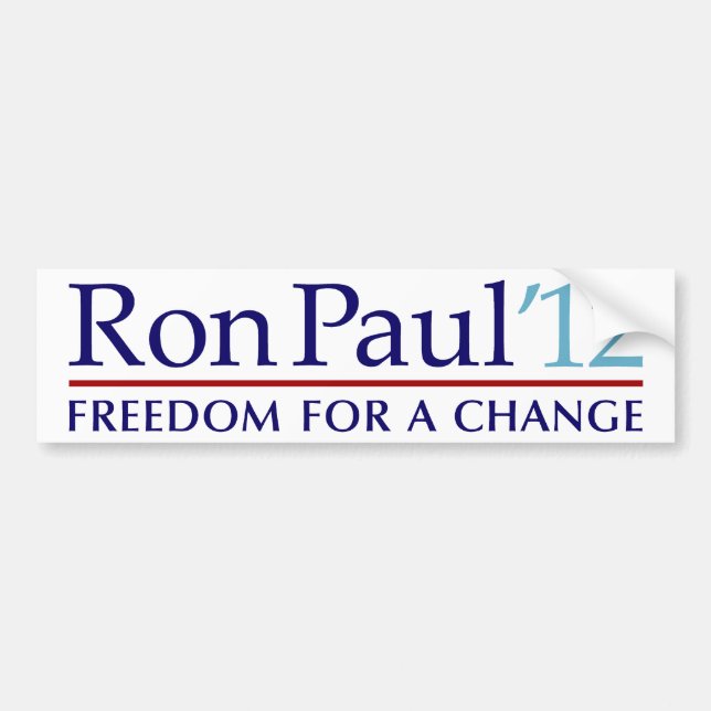 Ron Paul 2012 Bumper Sticker (Front)