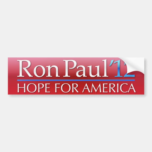 Ron Paul 2012 Bumper Sticker (Front)