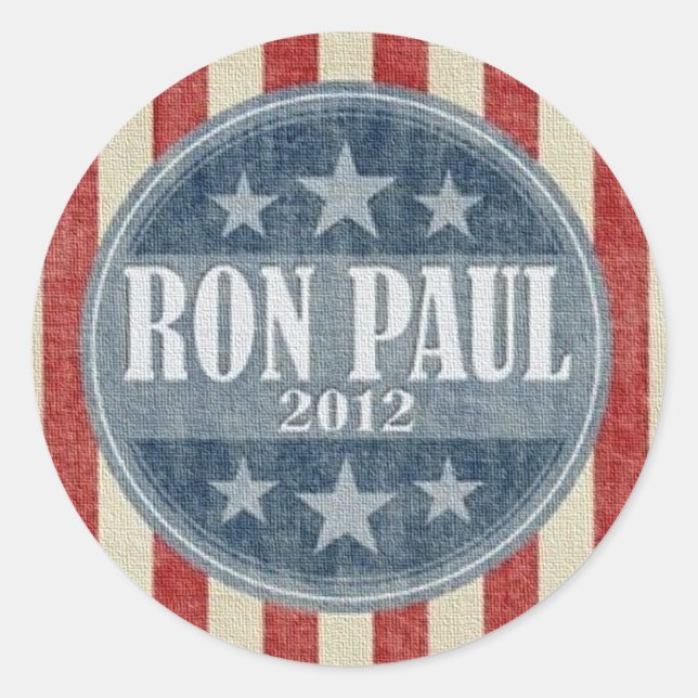 Ron Paul 2012 Campaign Sticker (Front)