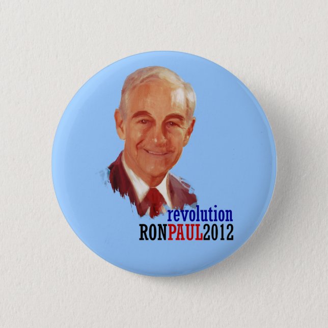 Ron Paul 2012 for President 6 Cm Round Badge (Front)