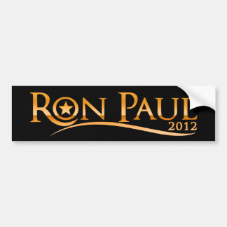 Ron Paul 2012 (Golden) Bumper Sticker