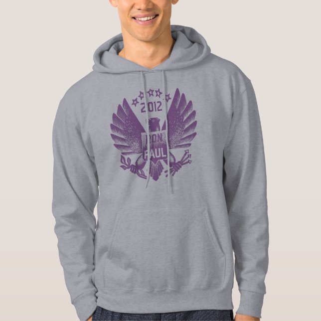 Ron Paul 2012 Grape Eagle Hoodie (Front)