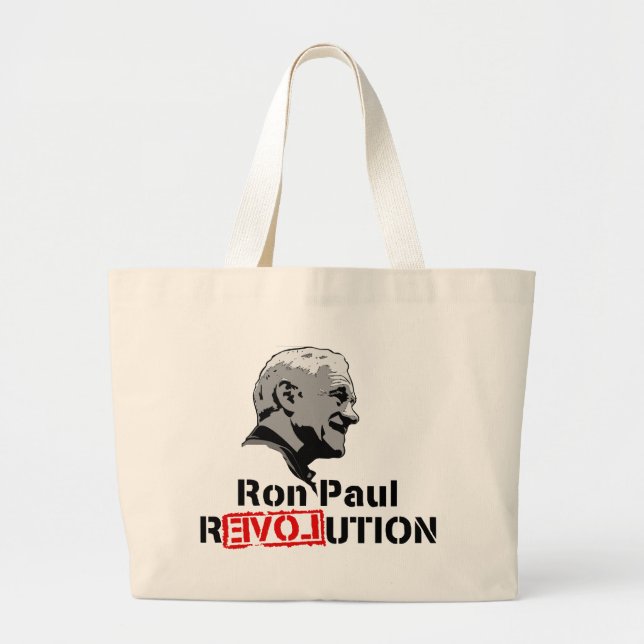 Ron Paul 2012 Large Tote Bag (Front)