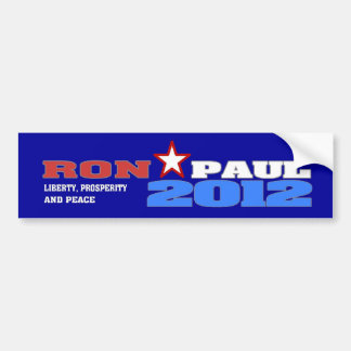 Ron Paul 2012 (Liberty, Prosperity and Peace) Bumper Sticker