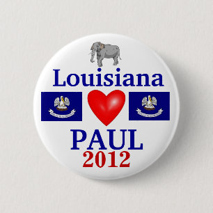 Ron Paul 2012 Louisiana 6 Cm Round Badge