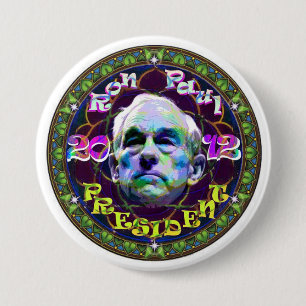 Ron Paul 2012 Mandala 7.5 Cm Round Badge