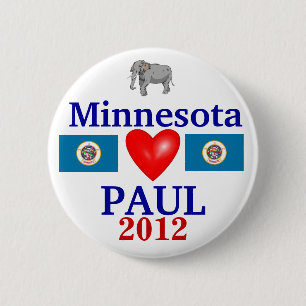 Ron Paul 2012 Minnesota 6 Cm Round Badge