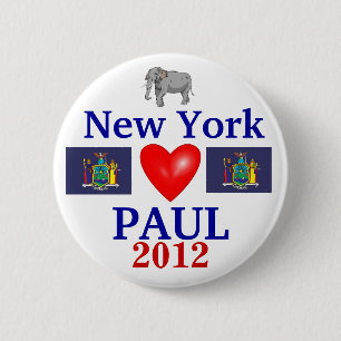 Ron Paul 2012 New York 6 Cm Round Badge