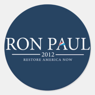 RON PAUL 2012 RESTORE AMERICA NOW STICKER