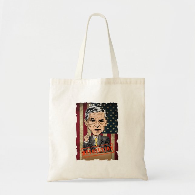RON PAUL 2012 REVOLUTION  TOTE BAG (Front)