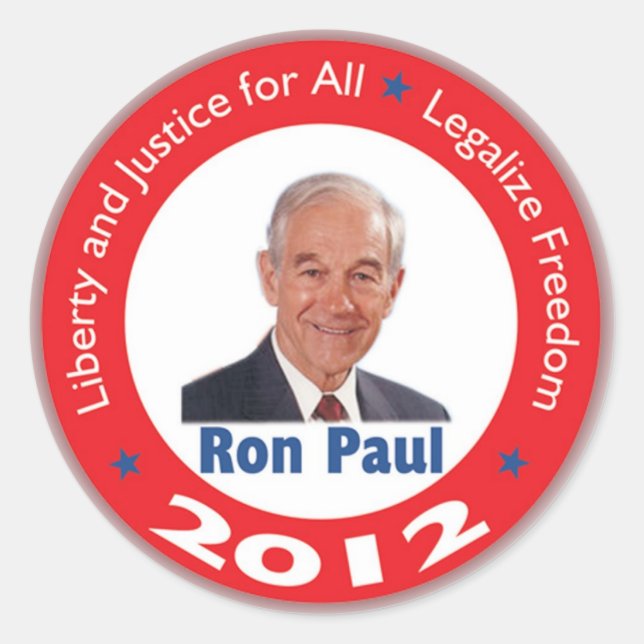 Ron Paul 2012 Sticker (Front)