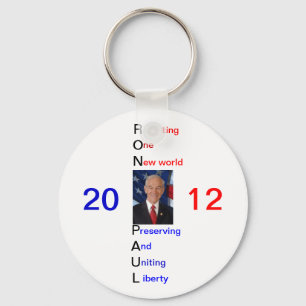 Ron Paul 2012 Supporter Key Ring