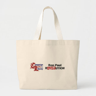 Ron Paul Campaign For Liberty Revolution Large Tote Bag