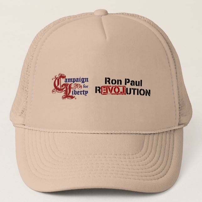 Ron Paul Campaign For Liberty Revolution Trucker Hat (Front)