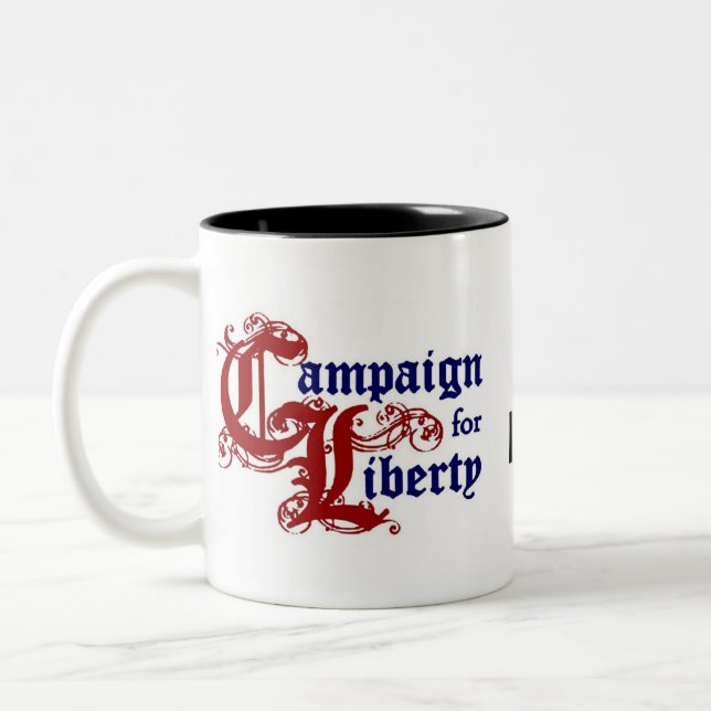 Ron Paul Campaign For Liberty Two-Tone Coffee Mug (Left)