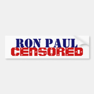 ron paul censored bumper sticker