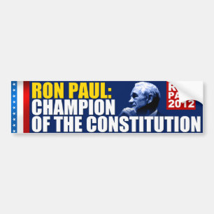 Ron Paul: Champion of the Constitution Bumper Sticker