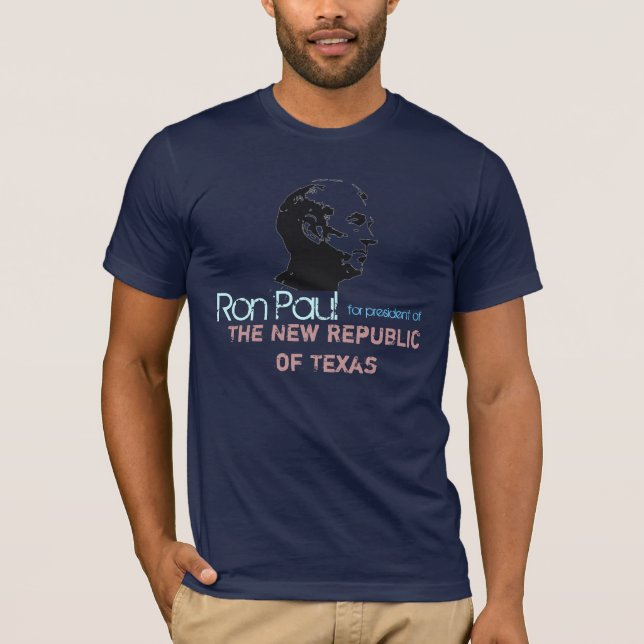 Ron Paul face Stencil , Ron Paul, for president... T-Shirt (Front)