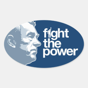 Ron Paul Fight The Power Stickers