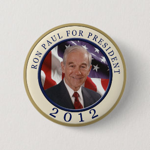 Ron Paul For President 2012 6 Cm Round Badge