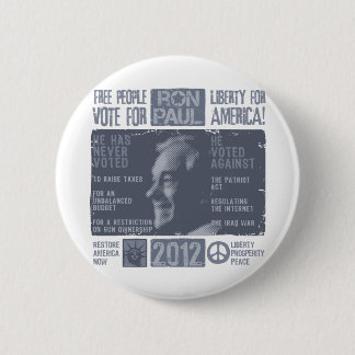 Ron Paul for president 2012 6 Cm Round Badge