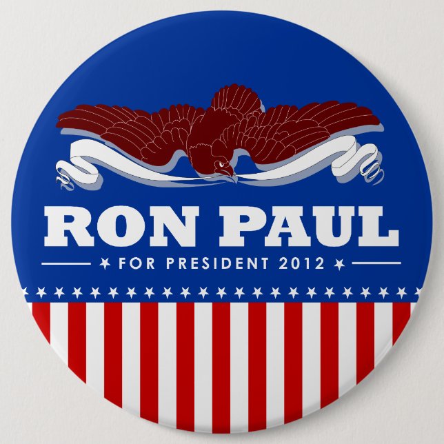 Ron Paul for President 2012 6 Cm Round Badge (Front)