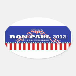 Ron Paul for President 2012 Oval Sticker