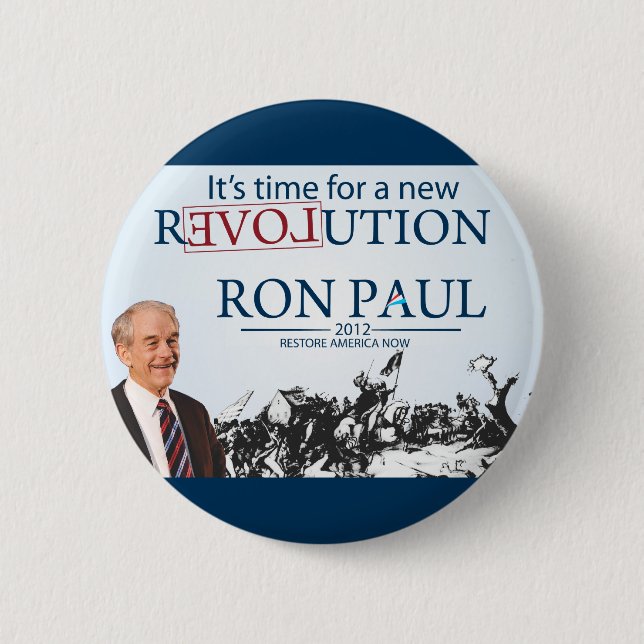 Ron Paul for President 6 Cm Round Badge (Front)