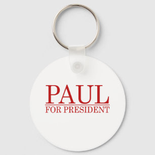 RON PAUL FOR PRESIDENT (Red Key Ring