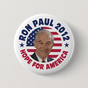 Ron Paul Hope for America 6 Cm Round Badge