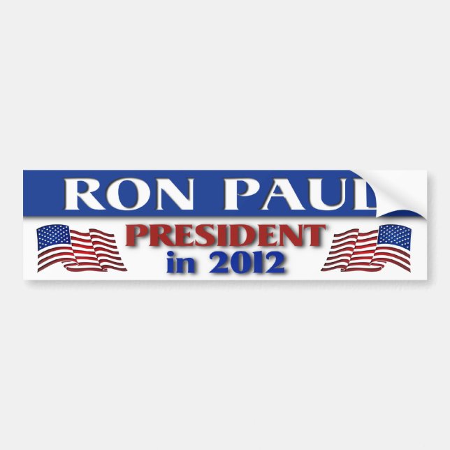 Ron Paul in 2012 Bumper Sticker (Front)