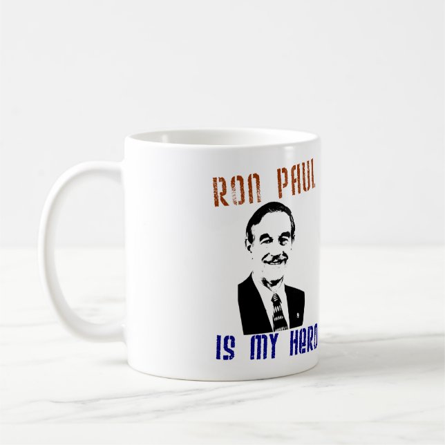 Ron Paul is my hero Coffee Mug (Left)