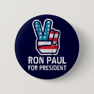 Ron Paul Peace Button