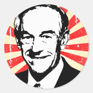 Ron Paul Propaganda Classic Round Sticker