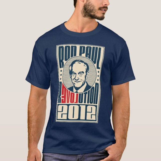 Ron Paul Revolution 2012 - Dark t-shirt (Front)