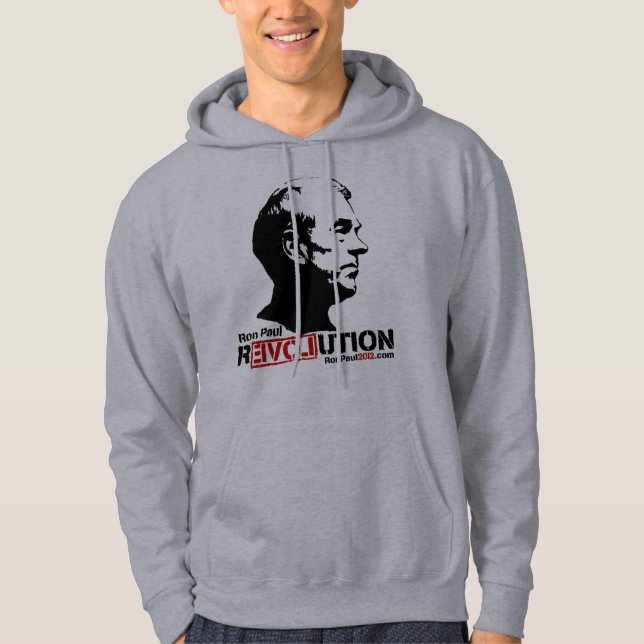 Ron Paul Revolution 2012 T-Shirt Hoodie (Front)