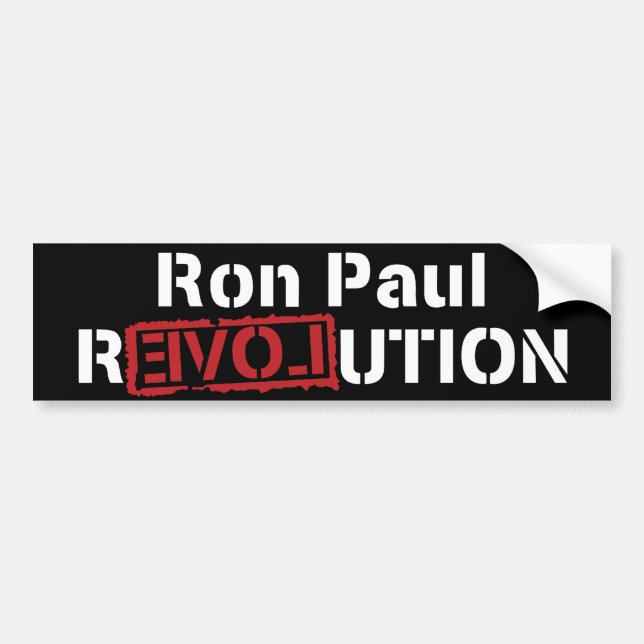 Ron Paul Revolution Bumper Sticker (Front)